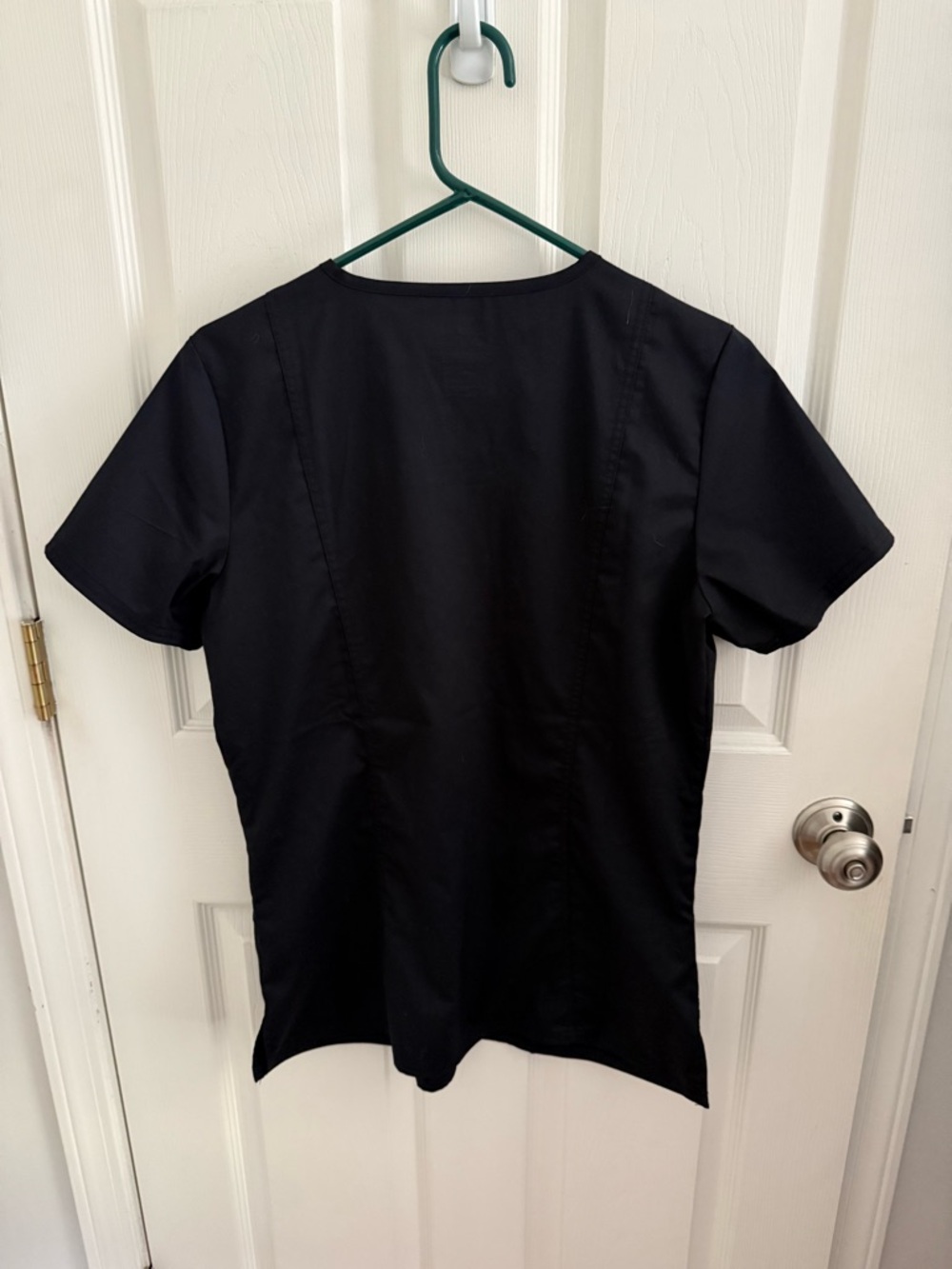 Cherokee Black V-Neck Workwear Scrub Top - Picture 3 of 3